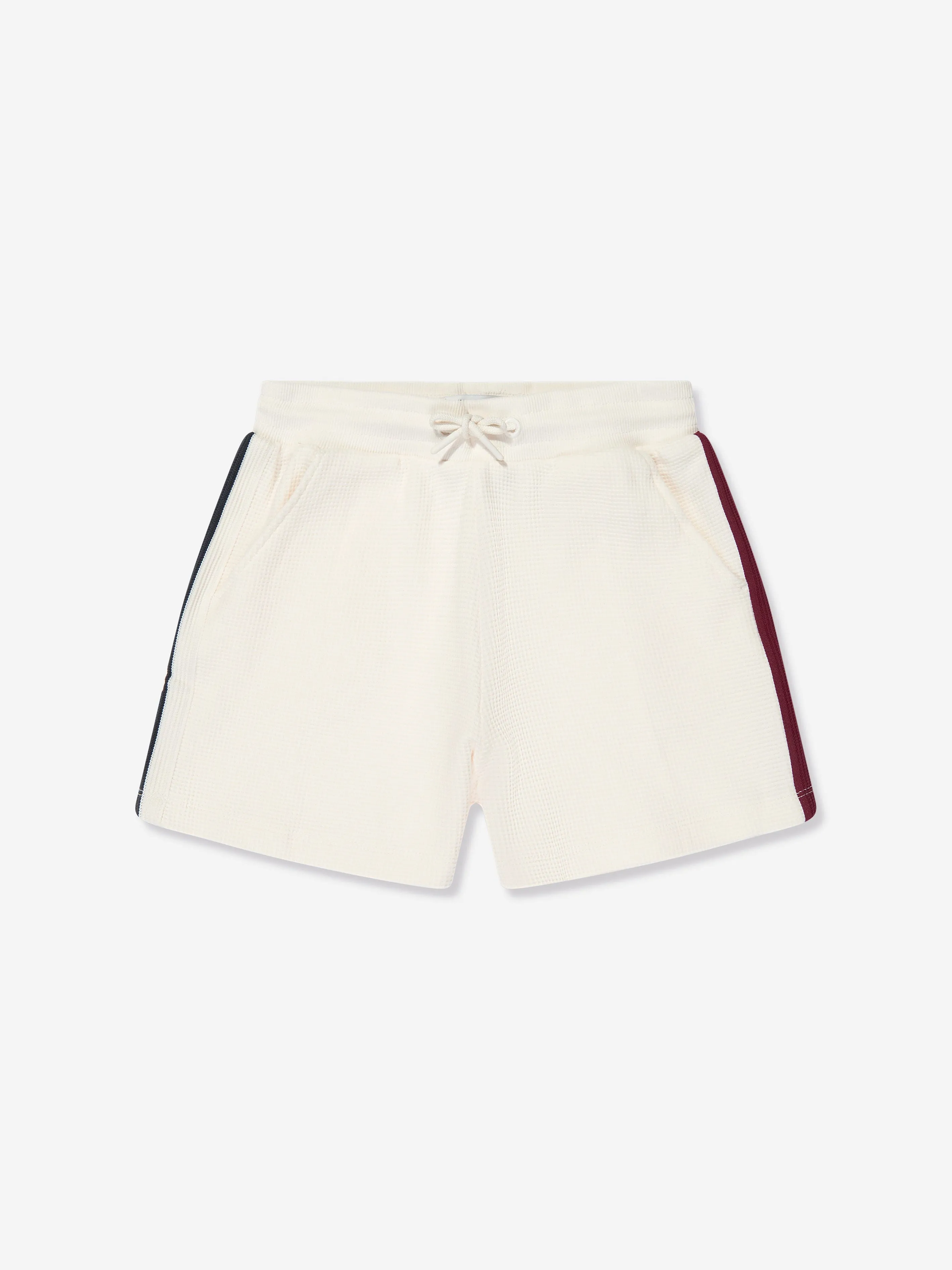 Tommy Hilfiger Girls Global Stripe Waffle Shorts in White
