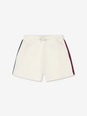 Tommy Hilfiger Girls Global Stripe Waffle Shorts in White