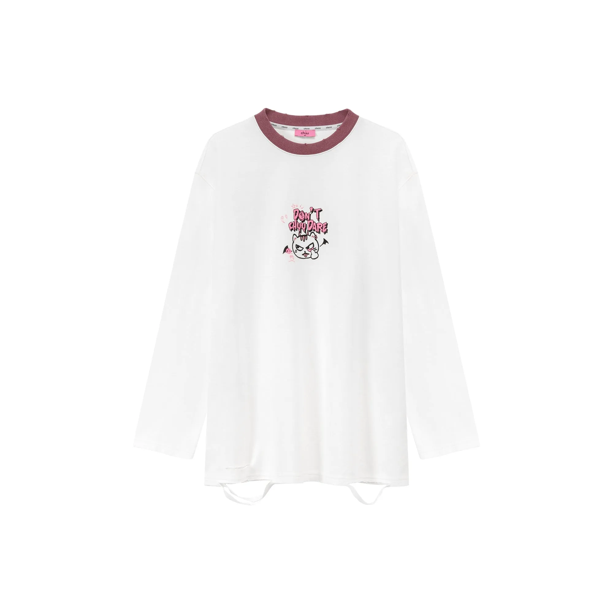 Trick Or Treat Slit Loose Fit T-Shirt
