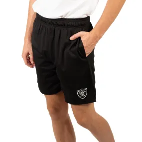 Ultra Game Men's NFL Official Super Soft Soft Mesh Active Training Shorts - Unisex, Las Vegas Raiders|Las Vegas Raiders