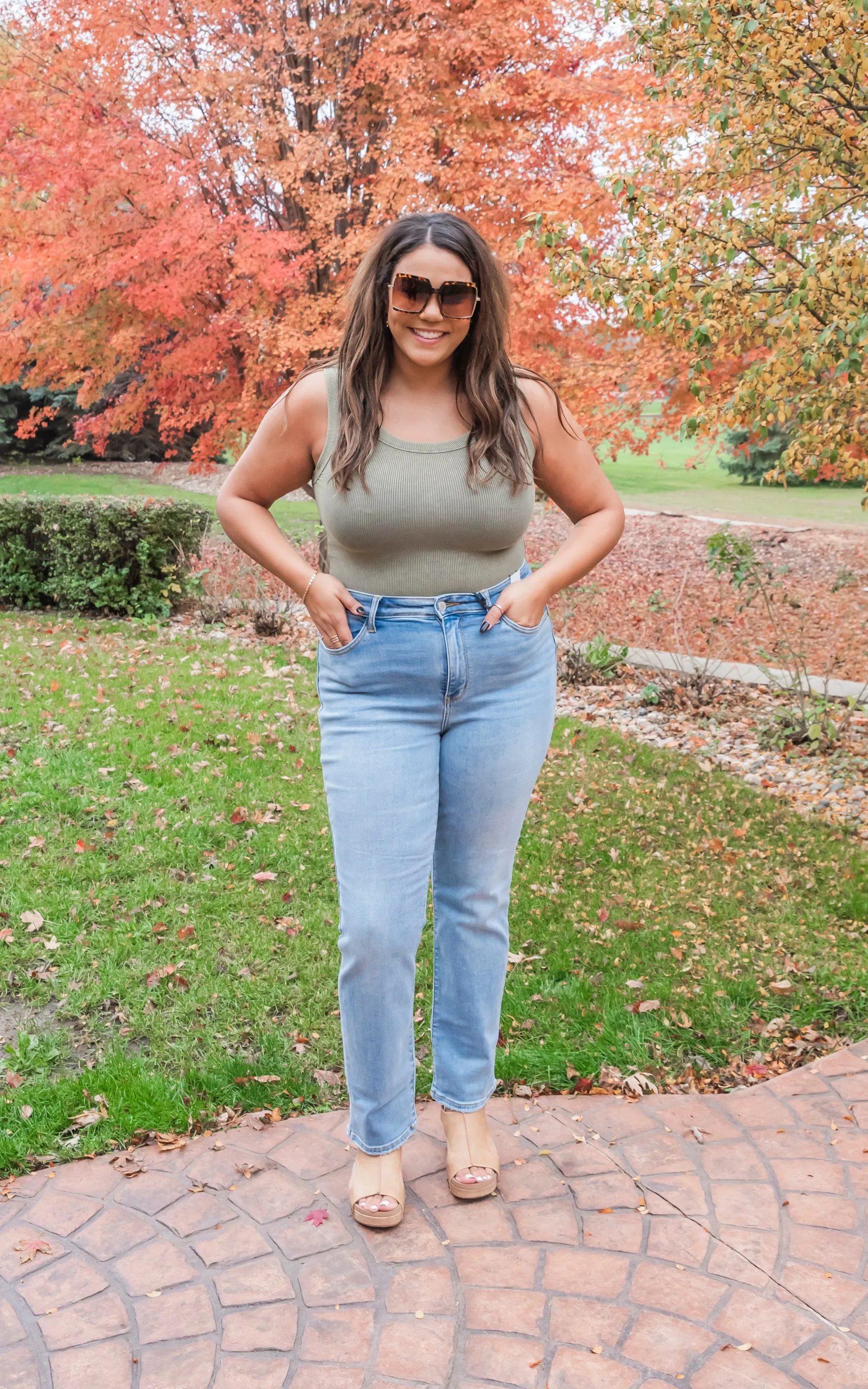 Washed Ribbed Scoop Neck Tank Top - Pt 2 - Final Sale