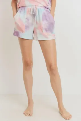 Women’s Pride Tie-Dye Shorts (Purple)