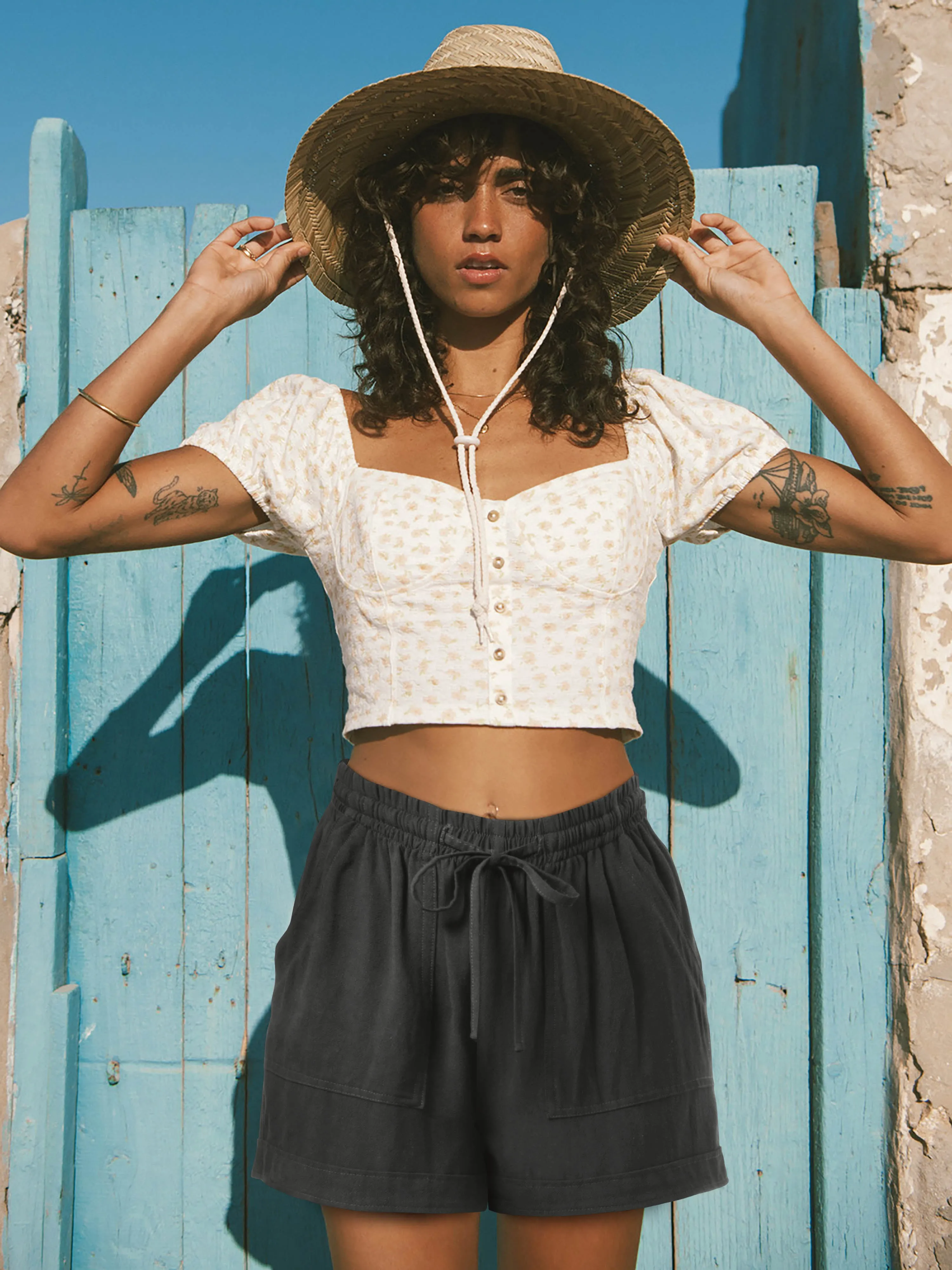 Women's Soft Linen Shorts
