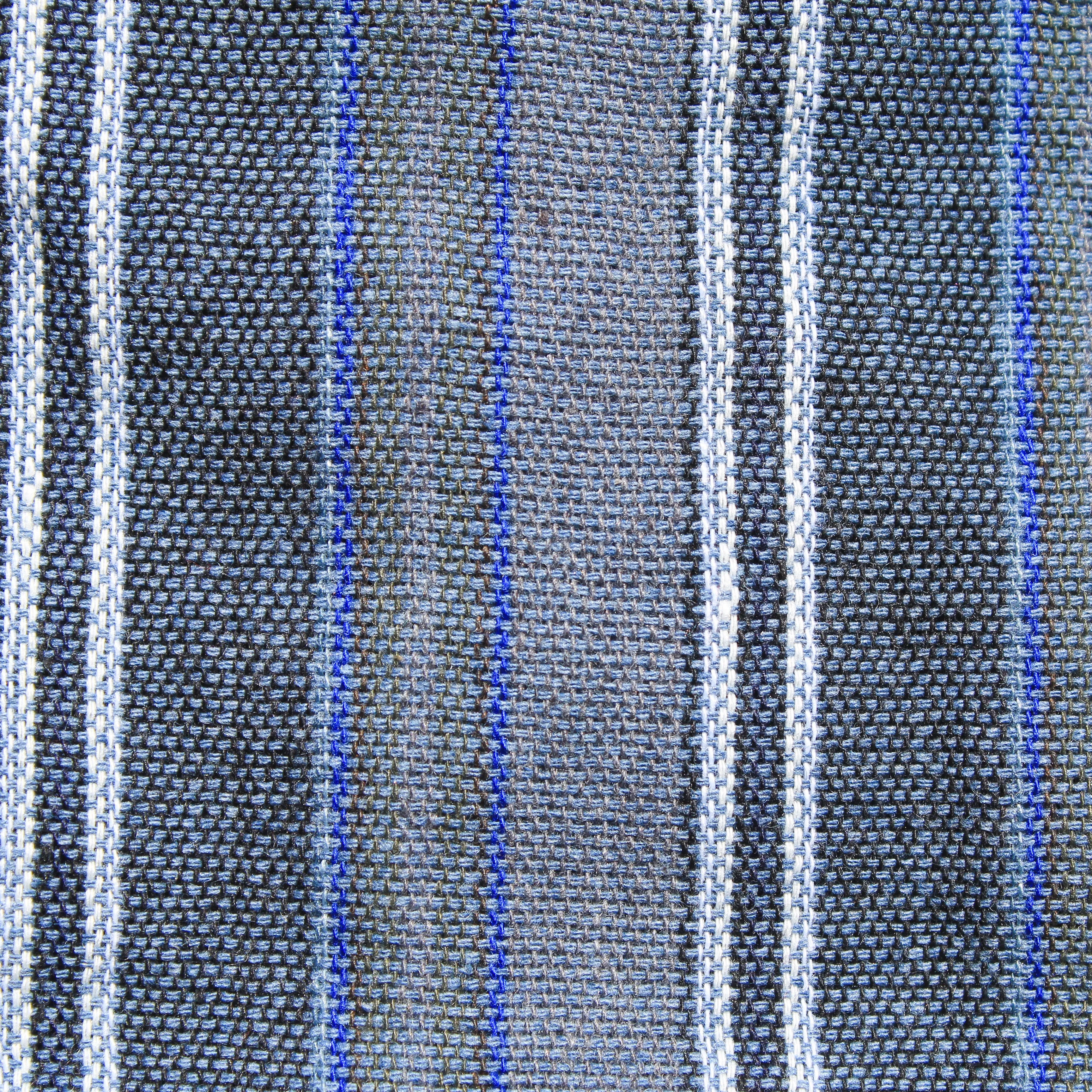 (XL) Blueish Grey with White stripes 0221