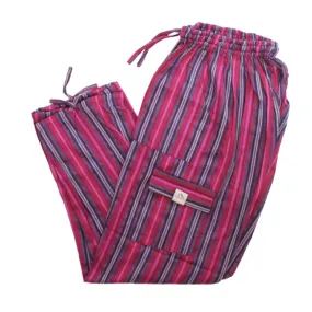 (XL) Purpleish Pink with a Tad of White Lounge Pants 0147