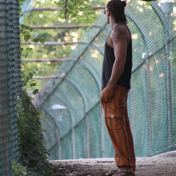 (XL) Rasta on Blackish Lounge Pants 0154