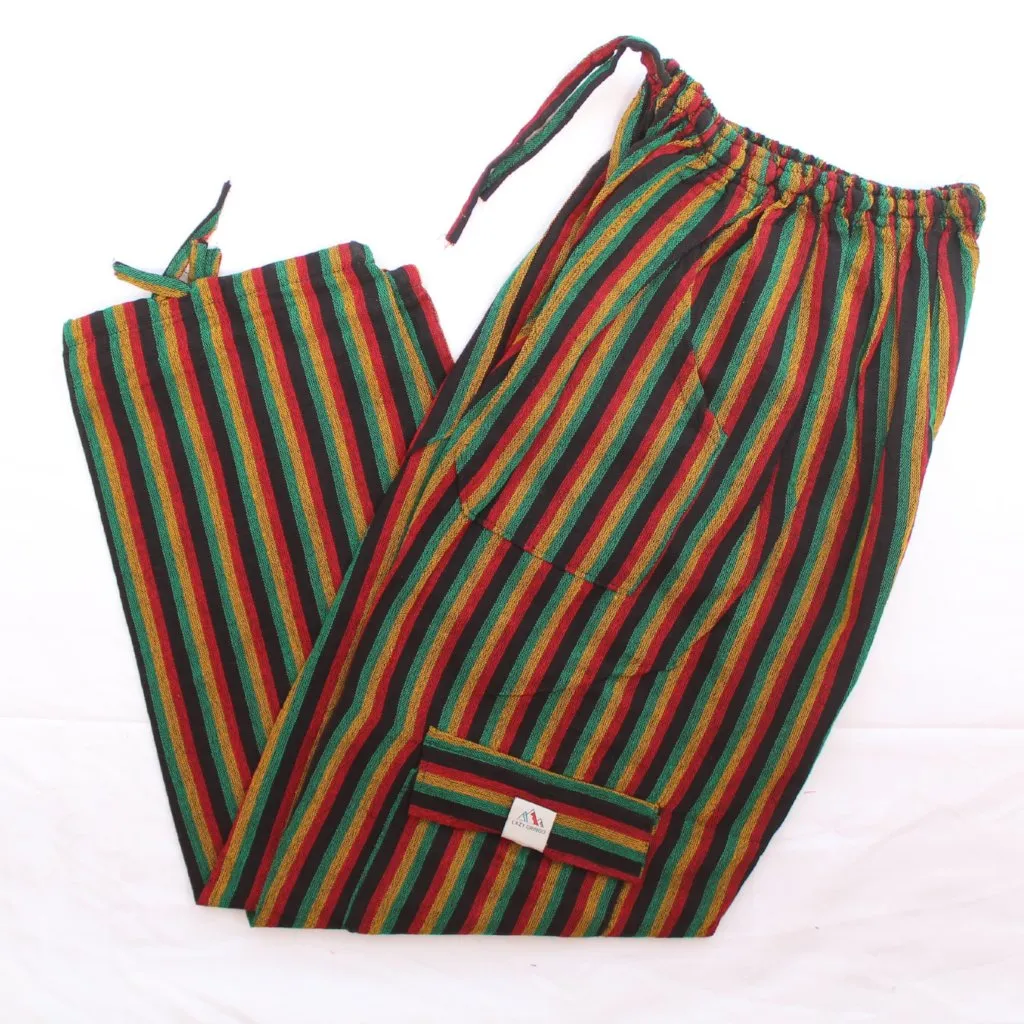(XL) Rasta on Blackish Lounge Pants 0154